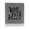 Heart Quotes and Sayings Leather Binder - 1" - Grey