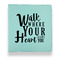 Heart Quotes and Sayings Leather Binders - 1" - Teal - Front View