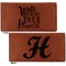 Heart Quotes and Sayings Leather Checkbook Holder Front and Back