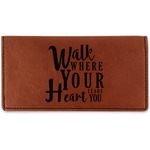 Heart Quotes and Sayings Leatherette Checkbook Holder