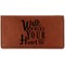 Heart Quotes and Sayings Leather Checkbook Holder - Main