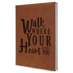 Heart Quotes and Sayings Leather Sketchbook