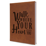 Heart Quotes and Sayings Leather Sketchbook - Large - Single Sided