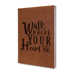 Heart Quotes and Sayings Leather Sketchbook - Small - Single Sided