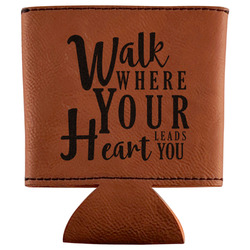 Heart Quotes and Sayings Leatherette Can Sleeve