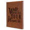 Heart Quotes and Sayings Leatherette Journal - Large - Single Sided - Angle View