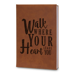 Heart Quotes and Sayings Leatherette Journal - Large - Double Sided