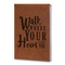 Heart Quotes and Sayings Leatherette Journals - Large - Double Sided - Angled View