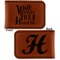 Heart Quotes and Sayings Leatherette Magnetic Money Clip - Front and Back