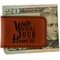 Heart Quotes and Sayings Leatherette Magnetic Money Clip - Front
