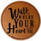 Heart Quotes and Sayings Leatherette Patches - Round