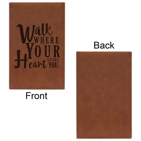 Heart Quotes and Sayings Leatherette Sketchbooks - Small - Single Sided - Front & Back View