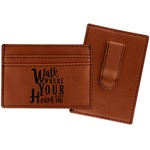 Heart Quotes and Sayings Leatherette Wallet with Money Clip