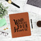 Heart Quotes and Sayings Leatherette Zipper Portfolio - Lifestyle Photo