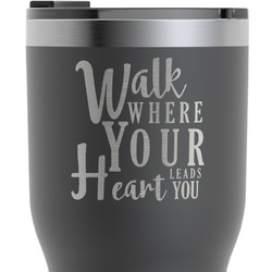 Heart Quotes and Sayings RTIC Tumbler - Black - Engraved Front