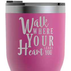 Heart Quotes and Sayings RTIC Tumbler - Magenta - Laser Engraved - Double-Sided