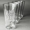 Heart Quotes and Sayings Set of Four Engraved Pint Glasses - Set View
