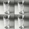 Heart Quotes and Sayings Set of Four Engraved Beer Glasses - Individual View