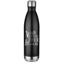 Heart Quotes and Sayings Water Bottle - 26 oz. Stainless Steel - Laser Engraved
