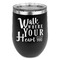 Heart Quotes and Sayings Stainless Wine Tumblers - Black - Double Sided - Front