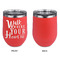 Heart Quotes and Sayings Stainless Wine Tumblers - Coral - Single Sided - Approval