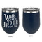 Heart Quotes and Sayings Stainless Wine Tumblers - Navy - Single Sided - Approval