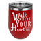 Heart Quotes and Sayings Stainless Wine Tumblers - Red - Single Sided - Front