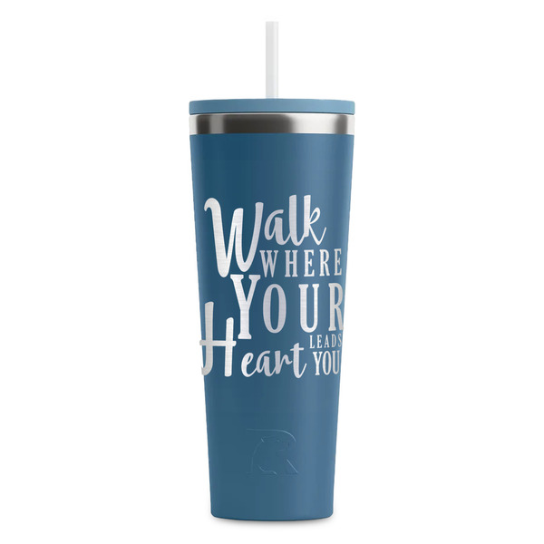 Custom Heart Quotes and Sayings RTIC Everyday Tumbler with Straw - 28oz