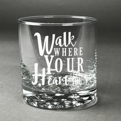 Heart Quotes and Sayings Whiskey Glass - Engraved