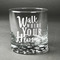 Heart Quotes and Sayings Whiskey Glass - Front/Approval