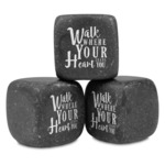 Heart Quotes and Sayings Whiskey Stone Set - Set of 3