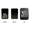 Heart Quotes and Sayings Windproof Lighters - Black, Single Sided, w Lid - APPROVAL