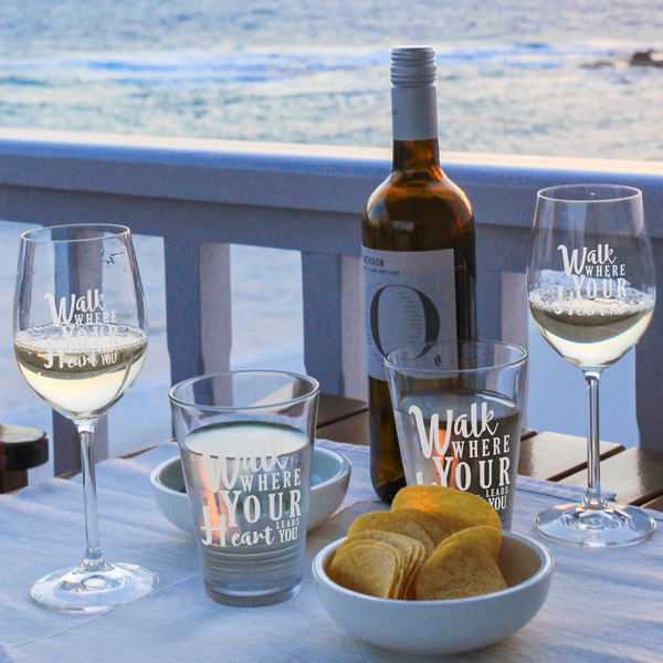 Heart Quotes and Sayings Wine Glasses - Lifestyle (UPDATE)