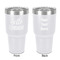 Hello Quotes and Sayings 30 oz Stainless Steel Ringneck Tumbler - White - Double Sided - Front & Back