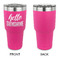 Hello Quotes and Sayings 30 oz Stainless Steel Ringneck Tumblers - Pink - Single Sided - APPROVAL
