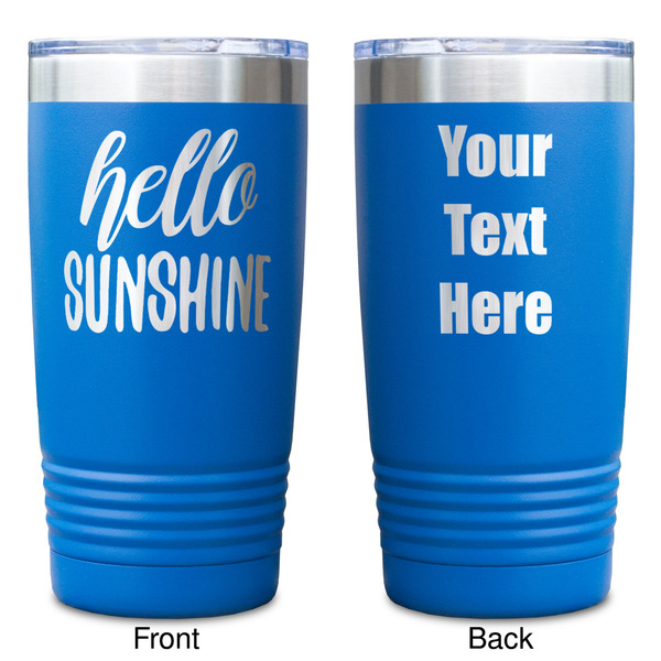 Hello Quotes and Sayings Blue Polar Camel Tumbler - 20oz - Double Sided - Approval