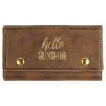 Hello Quotes and Sayings Cards & Dice Set - Rustic Brown