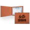 Hello Quotes and Sayings Leatherette Certificate Holder - Front