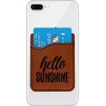 Hello Quotes and Sayings Leatherette Phone Wallet