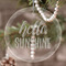 Hello Quotes and Sayings Engraved Glass Ornaments - Round-Main Parent