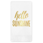 Hello Quotes and Sayings Guest Napkins - Foil Stamped