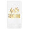Hello Quotes and Sayings Foil Stamped Guest Napkins - Front View