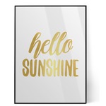 Hello Quotes and Sayings Foil Print
