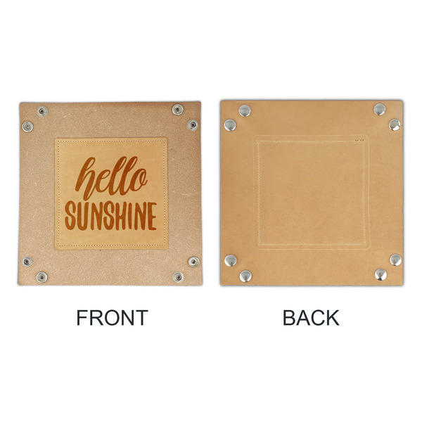 Hello Quotes and Sayings Genuine Leather Valet Trays - APPROVAL