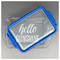 Hello Quotes and Sayings Glass Baking Dish - FRONT w/ LID (13x9)