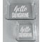 Hello Quotes and Sayings Glass Baking Dish Set - FRONT