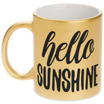 Hello Quotes and Sayings Metallic Mug