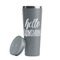 Hello Quotes and Sayings Grey RTIC Everyday Tumbler - 28 oz. - Lid Off