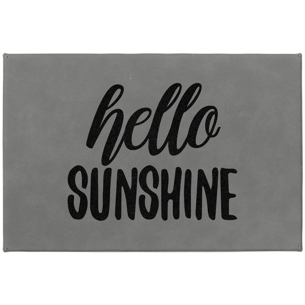 Hello Quotes and Sayings Large Engraved Gift Box with Leather Lid - Approval