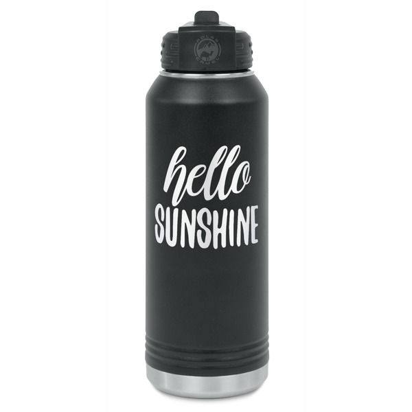 Custom Hello Quotes and Sayings Water Bottles - Laser Engraved